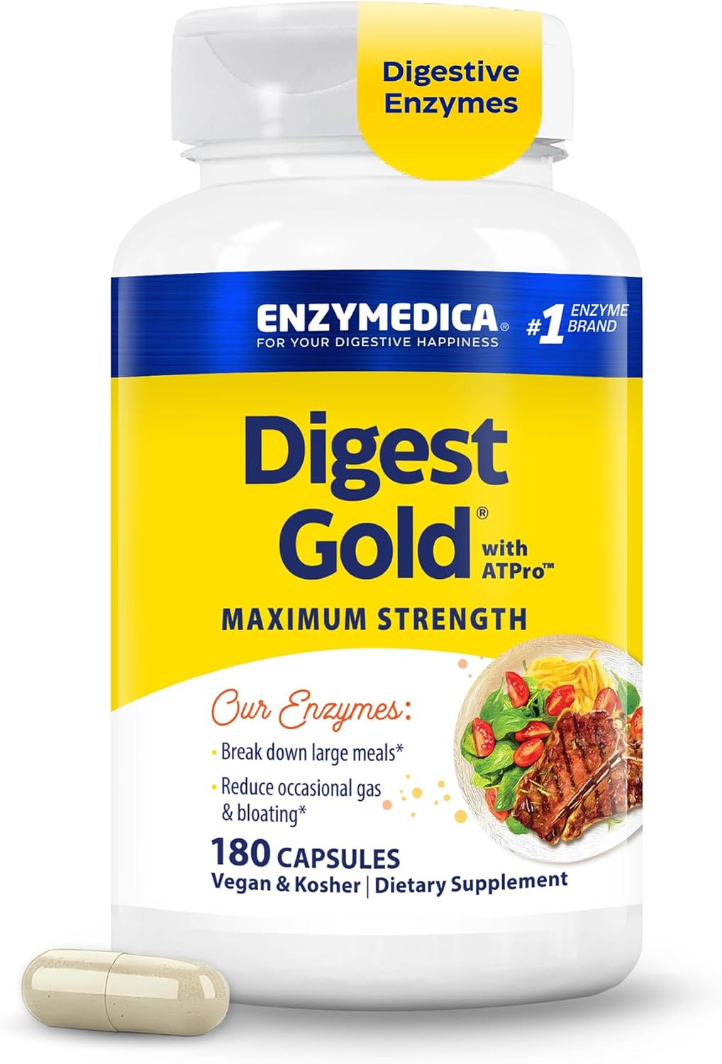 Enzymedica Digest Gold, 180 Capsules