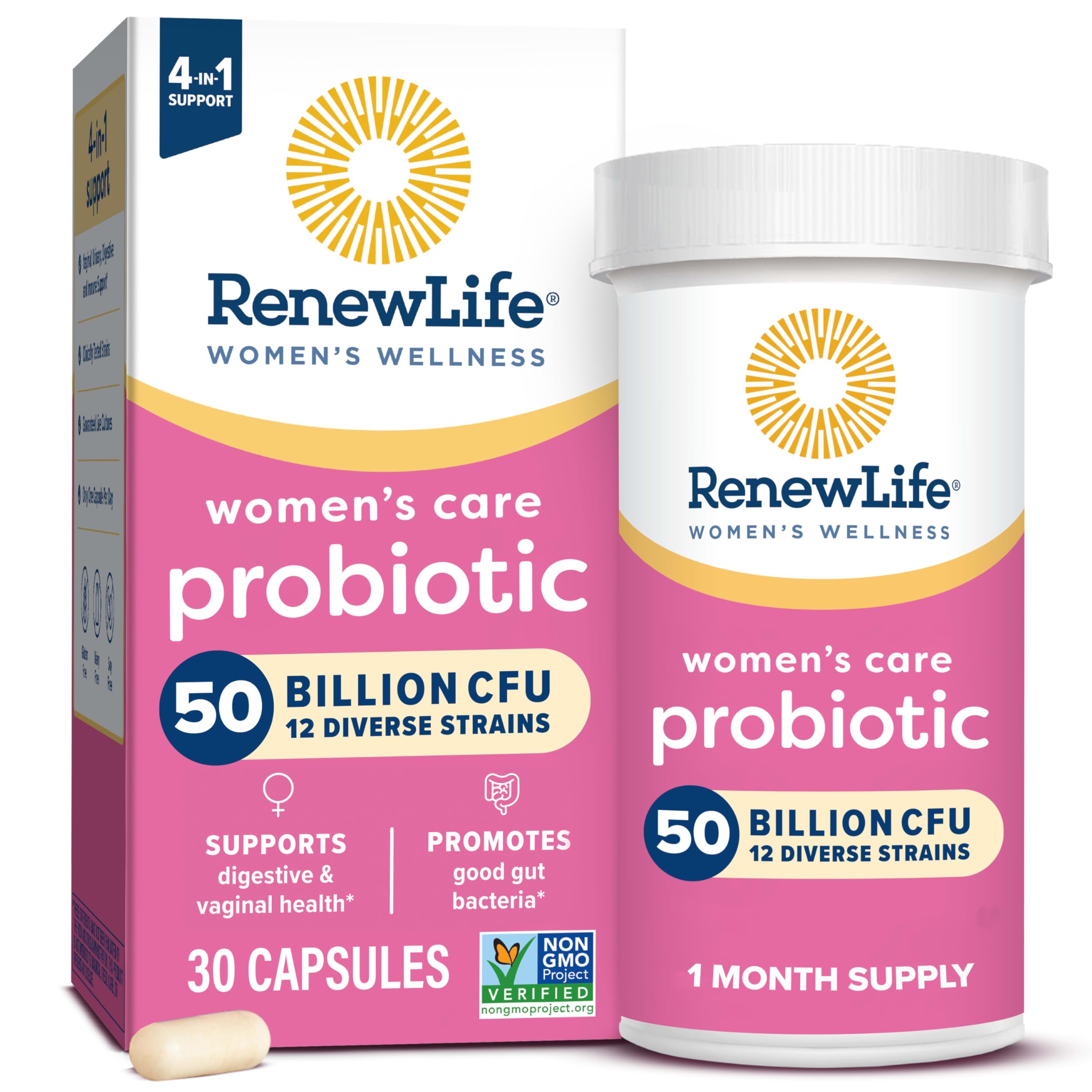 Renew Life Women's Probiotic, 50 Billion CFU, 30 Capsules