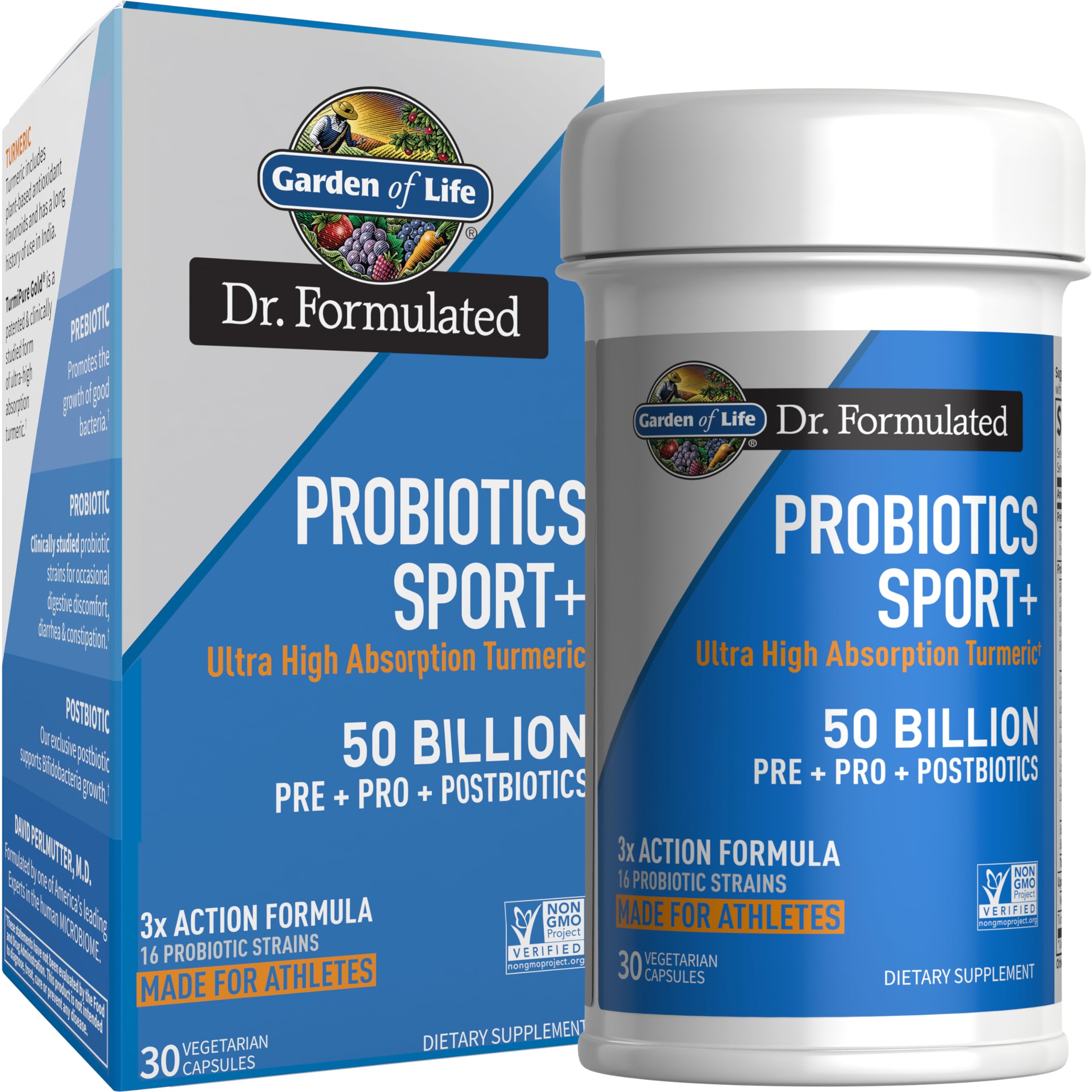 Garden of Life Dr. Formulated Probiotics Digestive Health Balance, 30 Capsules