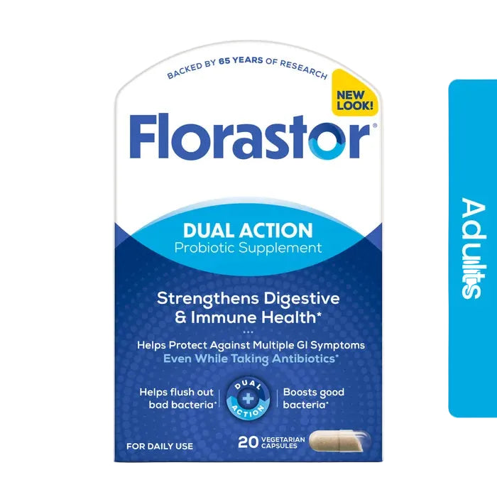 Florastor Dual Action Probiotic Supplement