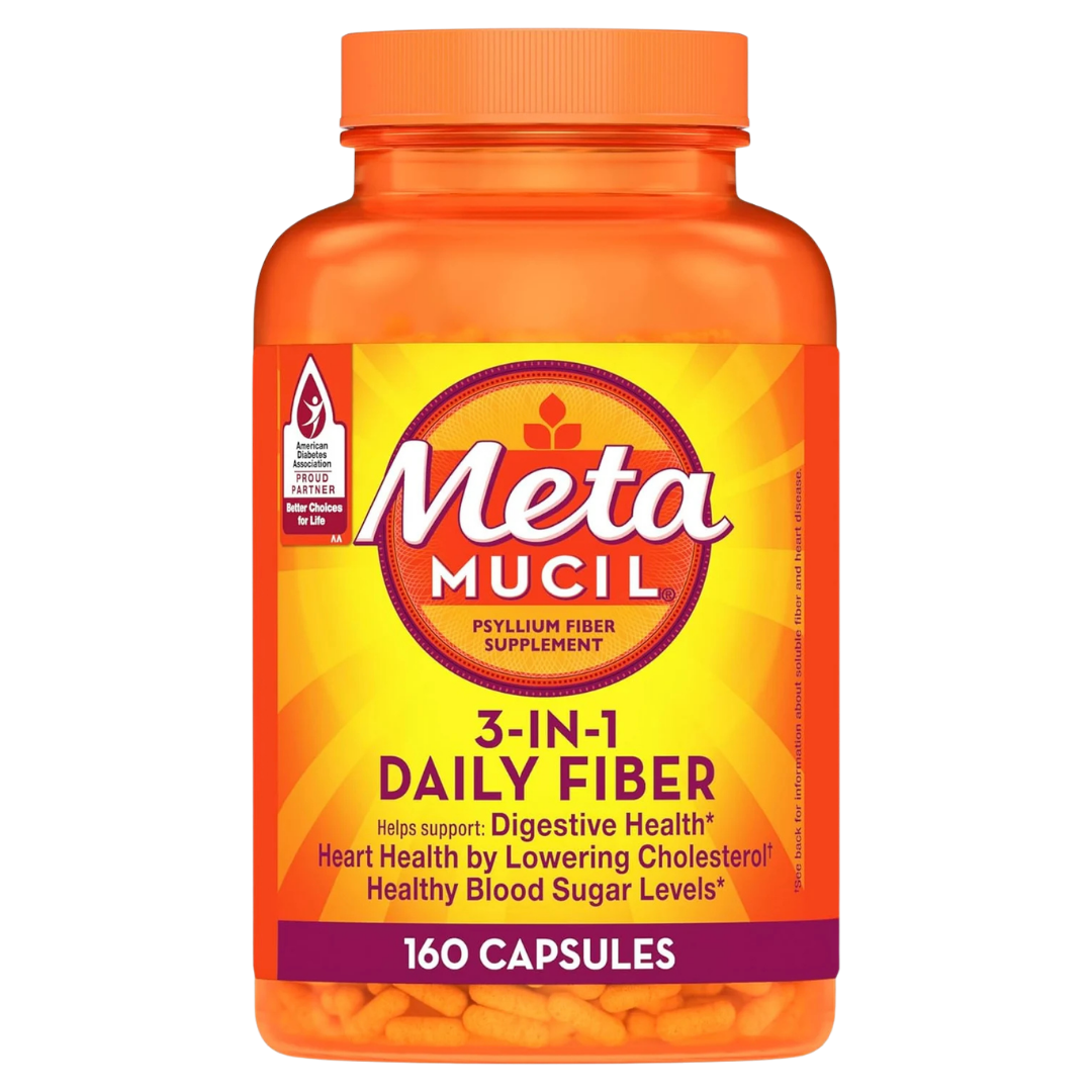 Metamucil Psyllium Husk Fiber Capsules, 300 Capsules