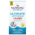 Nordic Naturals Ultimate Omega + CoQ10, Lemon, 60 Soft Gels