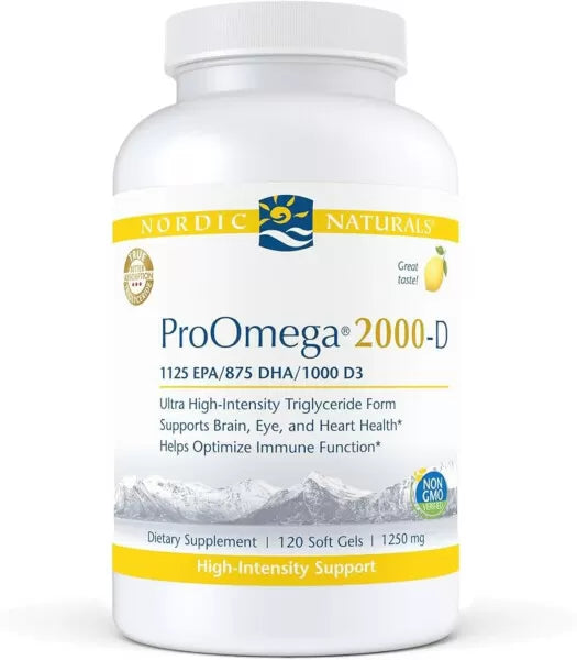 Nordic Naturals ProOmega 2000, Lemon, 50 Softgels