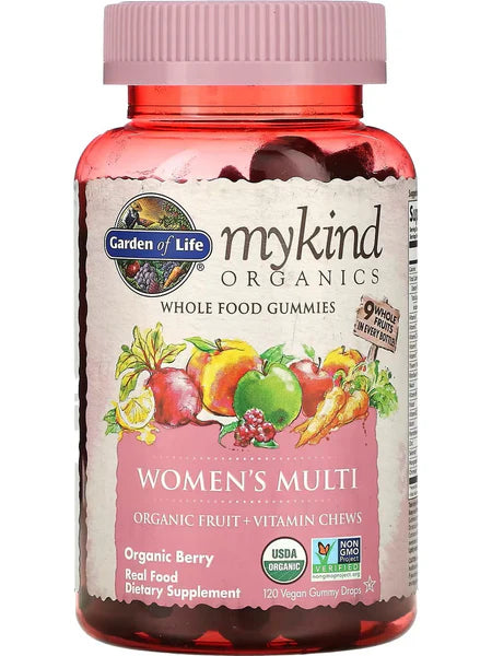 Garden of Life Organics Women's Gummy Vitamins, 120 Gummies