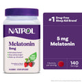 Natrol Melatonin 5 mg Gummies, Strawberry Flavor, 140 Count