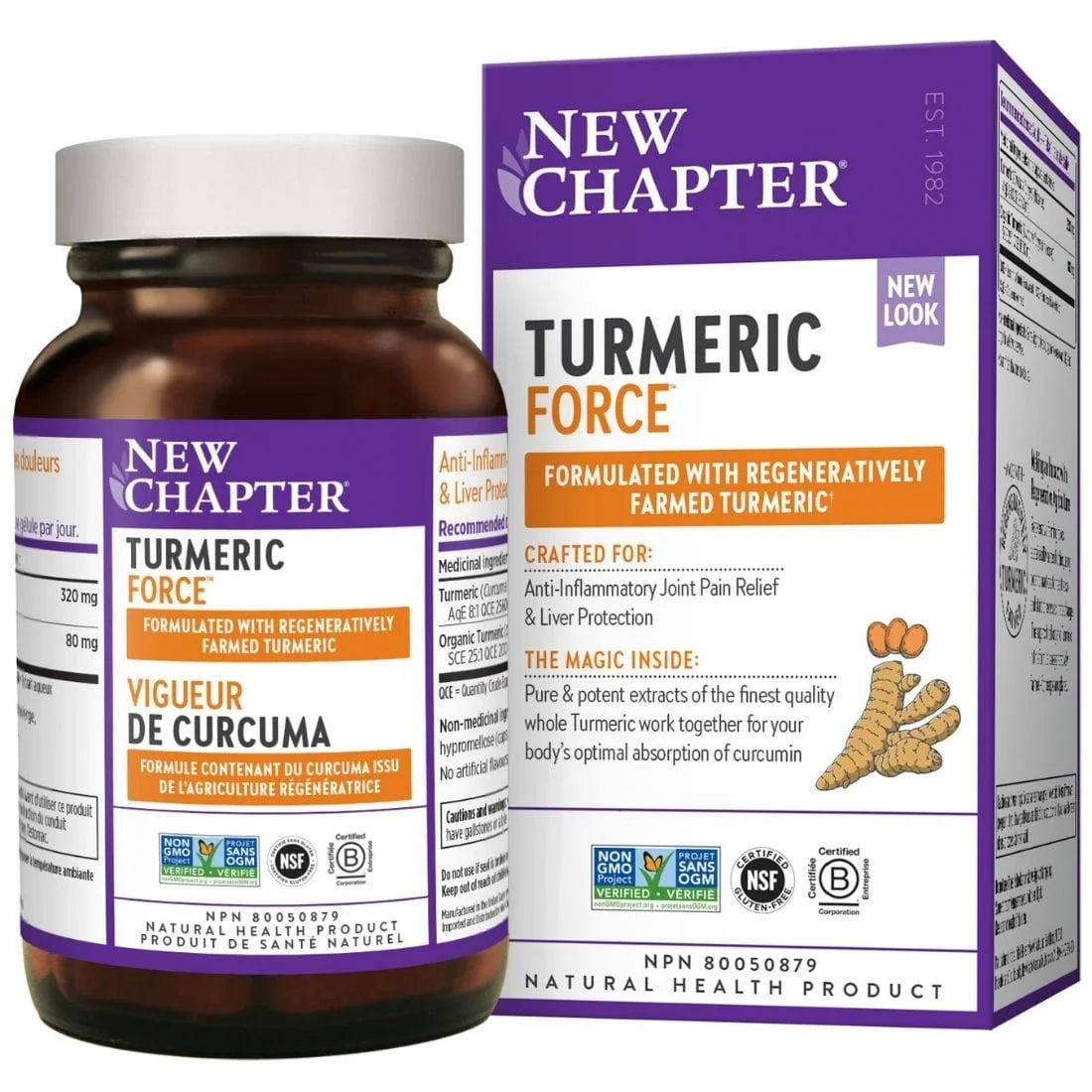 New Chapter One Daily Turmeric Supplement, 60 Count