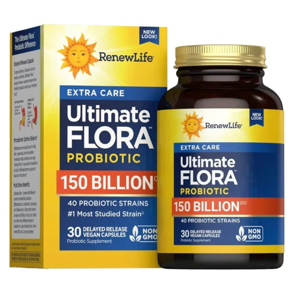 Renew Life Ultimate Flora Probiotic 150 Billion CFU, 30 Capsules